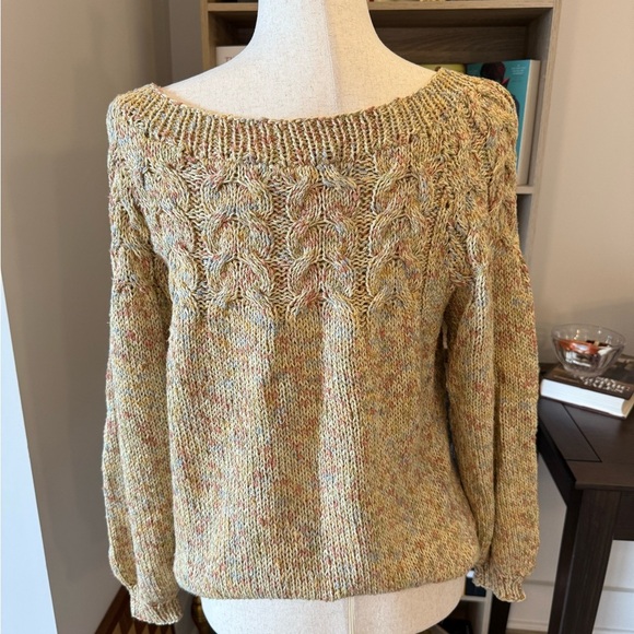 Vintage Oversized Women's Multicolor Knit Sweater Medium - Picture 3 of 5